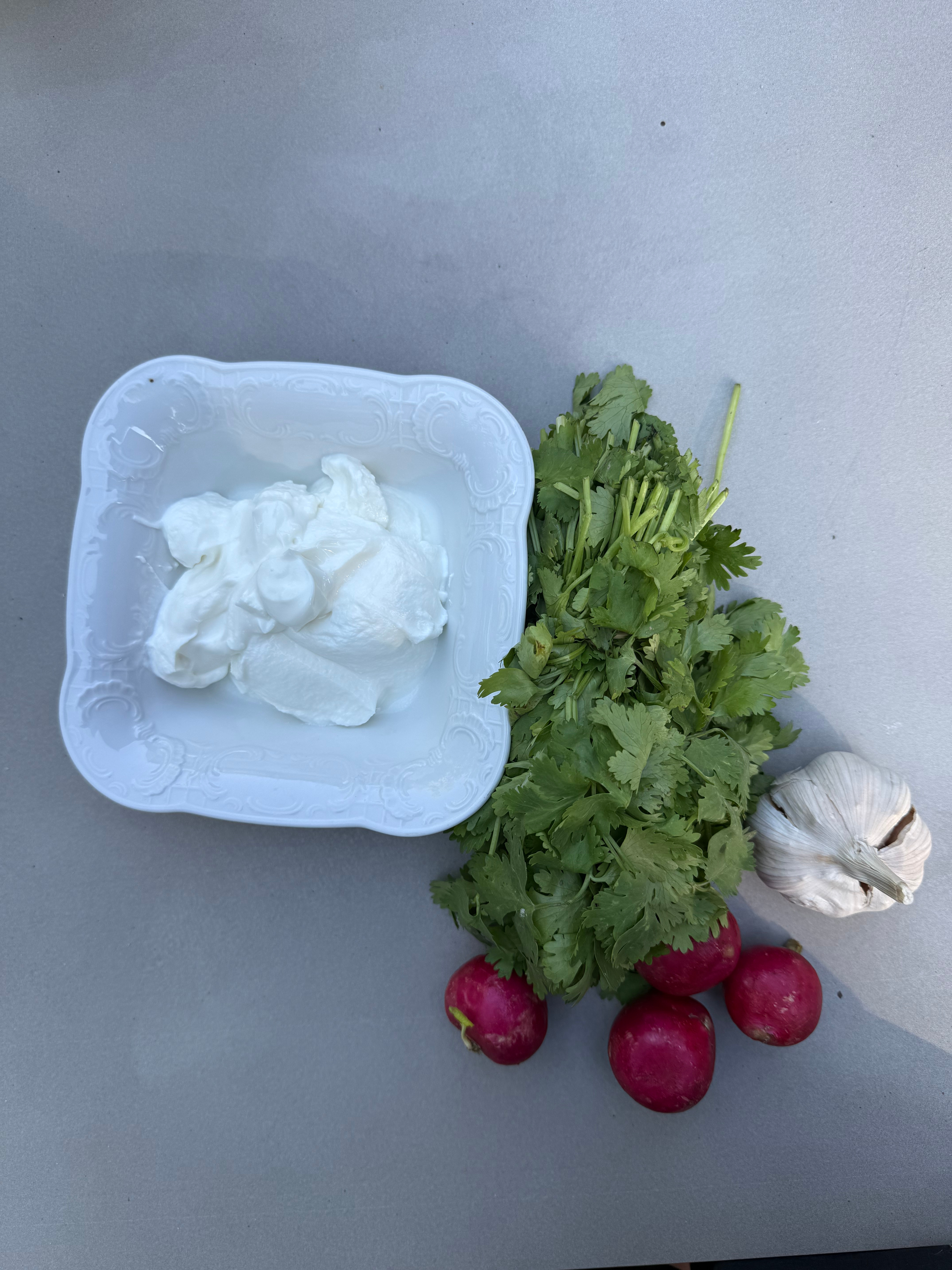 υλικά για το ντιπ γιαουρτιού