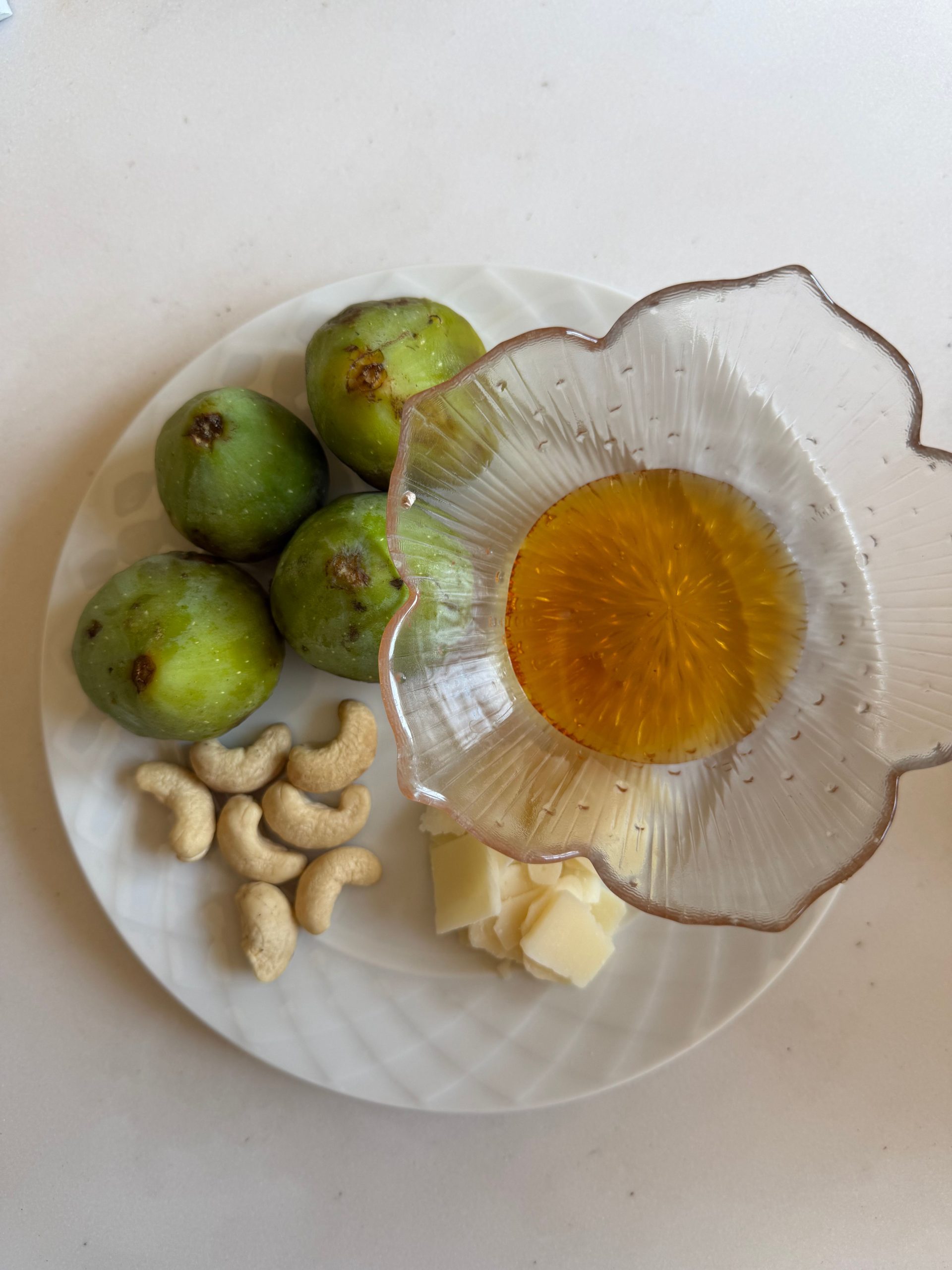 ingredients for fig carpaccio